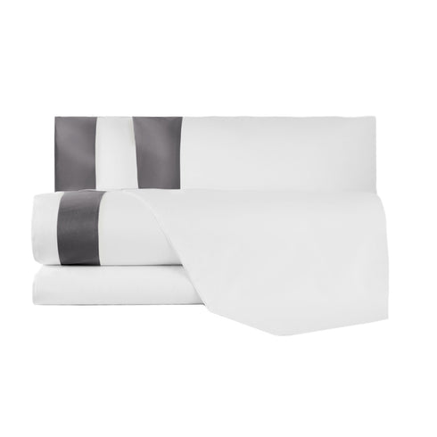 Completo Letto in Cotone Pettinato Bordo Raso - Heritage