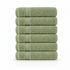 Set 6 Asciugamani Premium 40x70 cm 100% Cotone - con Doppia Bordura - per Bagno, Palestra e Viaggio