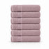 Set 6 Asciugamani Premium 40x70 cm 100% Cotone - con Doppia Bordura - per Bagno, Palestra e Viaggio