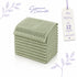 Set 12 Asciugamani Lavette 30x30 cm - 60% Bamboo e 40% Cotone - con Bordura Decorativa - per Viso, Skincare e Viaggio