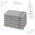 Set 6 Asciugamani 40x70 cm - 60% Bamboo e 40% Cotone - per Bagno, Palestra e Viaggio