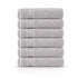Set 6 Asciugamani Premium 40x70 cm 100% Cotone - con Doppia Bordura - per Bagno, Palestra e Viaggio