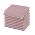 Set 12 Asciugamani Lavette Premium 30x30 cm 100% Cotone - per Viso, Mani, Ospiti e SPA