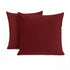 Set 2 Federe Cuscini Divano - 40x40 - Velluto - Rosa - Copricuscini Decorativi per Divano Soggiorno Camera da Letto - Cerniera Zip - Modello Monroe