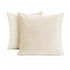 Set 2 Federe Cuscini Divano - 40x40 - Velluto - Rosa - Copricuscini Decorativi per Divano Soggiorno Camera da Letto - Cerniera Zip - Modello Monroe
