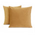 Set 2 Federe Cuscini Divano - 40x40 - Velluto - Rosa - Copricuscini Decorativi per Divano Soggiorno Camera da Letto - Cerniera Zip - Modello Monroe