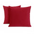 Set 2 Federe Cuscini Divano - 40x40 - Velluto - Rosa - Copricuscini Decorativi per Divano Soggiorno Camera da Letto - Cerniera Zip - Modello Monroe