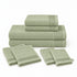 Set 8 Asciugamani 60% Bamboo e 40% Cotone - 2 Teli Bagno, 2 Asciugamani Viso, 2 Lavette e 2 Guanti - per Bagno, SPA e Ospiti
