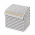 Set 12 Asciugamani Lavette Premium Elite 30x30 cm 100% Cotone - con Bordura Jacquard - per Viso, Mani, Ospiti e SPA