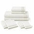 Set 8 Asciugamani 60% Bamboo e 40% Cotone - 2 Teli Bagno, 2 Asciugamani Viso, 2 Lavette e 2 Guanti - per Bagno, SPA e Ospiti