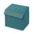 Set 12 Asciugamani Lavette Premium Elite 30x30 cm 100% Cotone - con Bordura Jacquard - per Viso, Mani, Ospiti e SPA