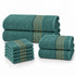 Set 8 Asciugamani Premium Elite 100% Cotone - 2 Teli Bagno, 2 Asciugamani Viso e 4 Lavette - per Casa, SPA e Ospiti