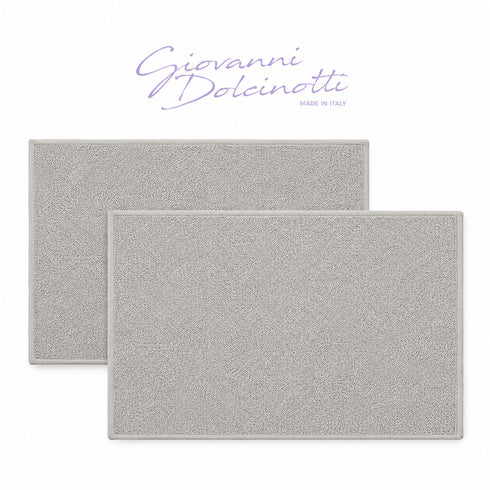 Set 2 Tappeti Bagno Superior 52x90 cm 100% Cotone 1500 GSM - per Bagno, SPA e Hotel