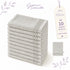 Set 10 Guanti Bagno 14x20 cm - 60% Bamboo e 40% Cotone - con Bordura Decorativa - per Detersione Viso, Corpo e Skincare