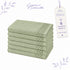 Set 6 Asciugamani 40x70 cm - 60% Bamboo e 40% Cotone - per Bagno, Palestra e Viaggio
