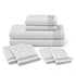 Set 8 Asciugamani 60% Bamboo e 40% Cotone - 2 Teli Bagno, 2 Asciugamani Viso, 2 Lavette e 2 Guanti - per Bagno, SPA e Ospiti