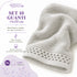 Set 10 Guanti Bagno 14x20 cm - 60% Bamboo e 40% Cotone - con Bordura Decorativa - per Detersione Viso, Corpo e Skincare