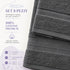 Set 8 Asciugamani Premium 100% Cotone - 2 Teli Bagno, 2 Asciugamani Viso e 4 Lavette - per Casa, Ospiti e B&B