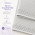 Set 6 Asciugamani 40x70 cm - 60% Bamboo e 40% Cotone - per Bagno, Palestra e Viaggio