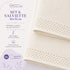 Set 6 Asciugamani 40x70 cm - 60% Bamboo e 40% Cotone - per Bagno, Palestra e Viaggio
