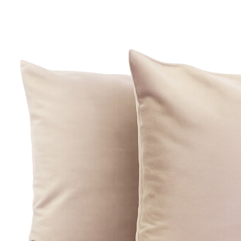 Set 2 Federe in Velluto per Divano, Soggiorno e Camera da Letto con Cerniera Zip - Modello Monroe