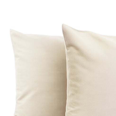 Set 2 Federe in Velluto per Divano, Soggiorno e Camera da Letto con Cerniera Zip - Modello Monroe