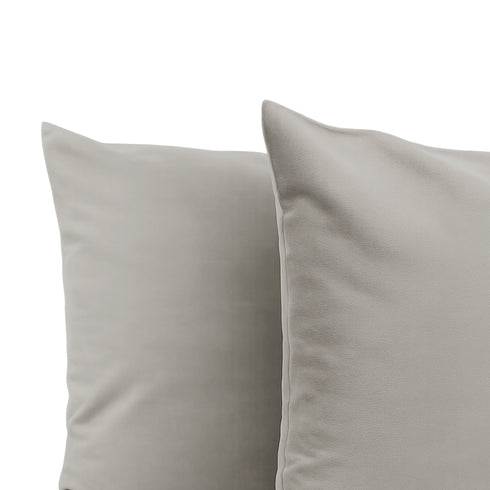 Set 2 Federe in Velluto per Divano, Soggiorno e Camera da Letto con Cerniera Zip - Modello Monroe