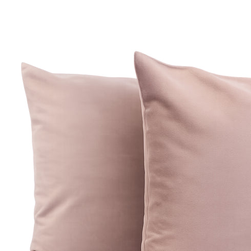Set 2 Federe in Velluto per Divano, Soggiorno e Camera da Letto con Cerniera Zip - Modello Monroe