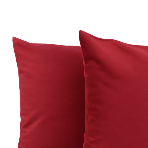 Set 2 Federe in Velluto per Divano, Soggiorno e Camera da Letto con Cerniera Zip - Modello Monroe