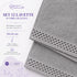 Set 12 Asciugamani Lavette 30x30 cm - 60% Bamboo e 40% Cotone - con Bordura Decorativa - per Viso, Skincare e Viaggio