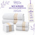 Set 8 Asciugamani Premium Elite 100% Cotone - 2 Teli Bagno, 2 Asciugamani Viso e 4 Lavette - per Casa, SPA e Ospiti