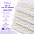 Set 6 Asciugamani Premium Elite 40x70 cm 100% Cotone - con Bordura Jacquard - per Bagno, Palestra e Viaggio