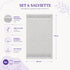 Set 6 Asciugamani 40x70 cm - 60% Bamboo e 40% Cotone - per Bagno, Palestra e Viaggio