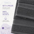 Set 6 Asciugamani Premium 40x70 cm 100% Cotone - con Doppia Bordura - per Bagno, Palestra e Viaggio