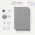Set 2 Teli Bagno Jumbo 90x180 cm - 60% Bamboo e 40% Cotone - con Bordura Decorativa - per Bagno, SPA e Piscina