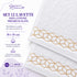 Set 12 Asciugamani Lavette Premium Elite 30x30 cm 100% Cotone - con Bordura Jacquard - per Viso, Mani, Ospiti e SPA
