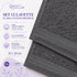 Set 12 Asciugamani Lavette Premium 30x30 cm 100% Cotone - per Viso, Mani, Ospiti e SPA