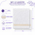 Set 12 Asciugamani Lavette Premium Elite 30x30 cm 100% Cotone - con Bordura Jacquard - per Viso, Mani, Ospiti e SPA
