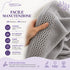 Set 10 Guanti Bagno 14x20 cm - 60% Bamboo e 40% Cotone - con Bordura Decorativa - per Detersione Viso, Corpo e Skincare