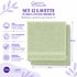 Set 12 Asciugamani Lavette Premium 30x30 cm 100% Cotone - per Viso, Mani, Ospiti e SPA