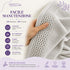 Set 10 Guanti Bagno 14x20 cm - 60% Bamboo e 40% Cotone - con Bordura Decorativa - per Detersione Viso, Corpo e Skincare