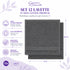 Set 12 Asciugamani Lavette Premium 30x30 cm 100% Cotone - per Viso, Mani, Ospiti e SPA