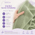 Set 12 Asciugamani Lavette 30x30 cm - 60% Bamboo e 40% Cotone - con Bordura Decorativa - per Viso, Skincare e Viaggio