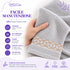 Set 12 Asciugamani Lavette Premium Elite 30x30 cm 100% Cotone - con Bordura Jacquard - per Viso, Mani, Ospiti e SPA