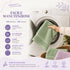 Set 10 Guanti Bagno 14x20 cm - 60% Bamboo e 40% Cotone - con Bordura Decorativa - per Detersione Viso, Corpo e Skincare