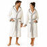 Accappatoio Uomo e Donna Elegante 100% Cotone in Spugna con Finiture a Contrasto - per Casa, SPA e Hotel
