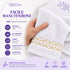 Set 6 Asciugamani Premium Elite 40x70 cm 100% Cotone - con Bordura Jacquard - per Bagno, Palestra e Viaggio