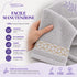 Set 6 Asciugamani Premium Elite 40x70 cm 100% Cotone - con Bordura Jacquard - per Bagno, Palestra e Viaggio