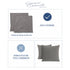 Set 2 Federe in Velluto per Divano, Soggiorno e Camera da Letto con Cerniera Zip - Modello Monroe