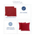 Set 2 Federe in Velluto per Divano, Soggiorno e Camera da Letto con Cerniera Zip - Modello Monroe